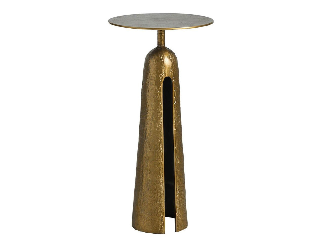Modern - Metal Martini Table - Gold / Gray