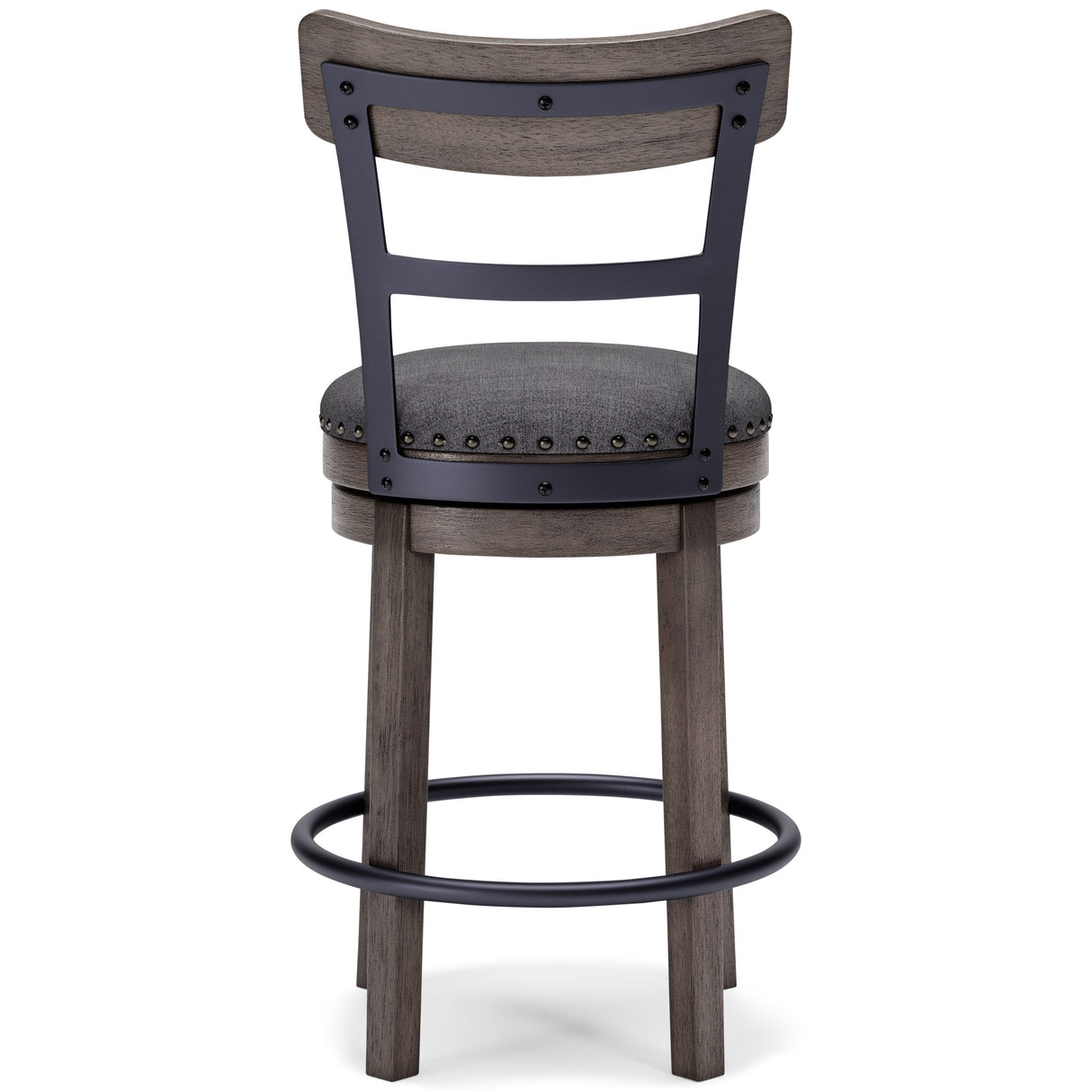Caitbrook - UPH Swivel Barstool - Gray