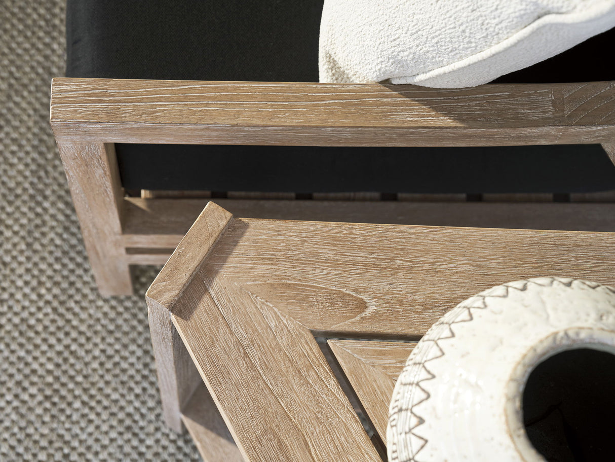 Stillwater Cove - Triangular End Table - Dark Brown