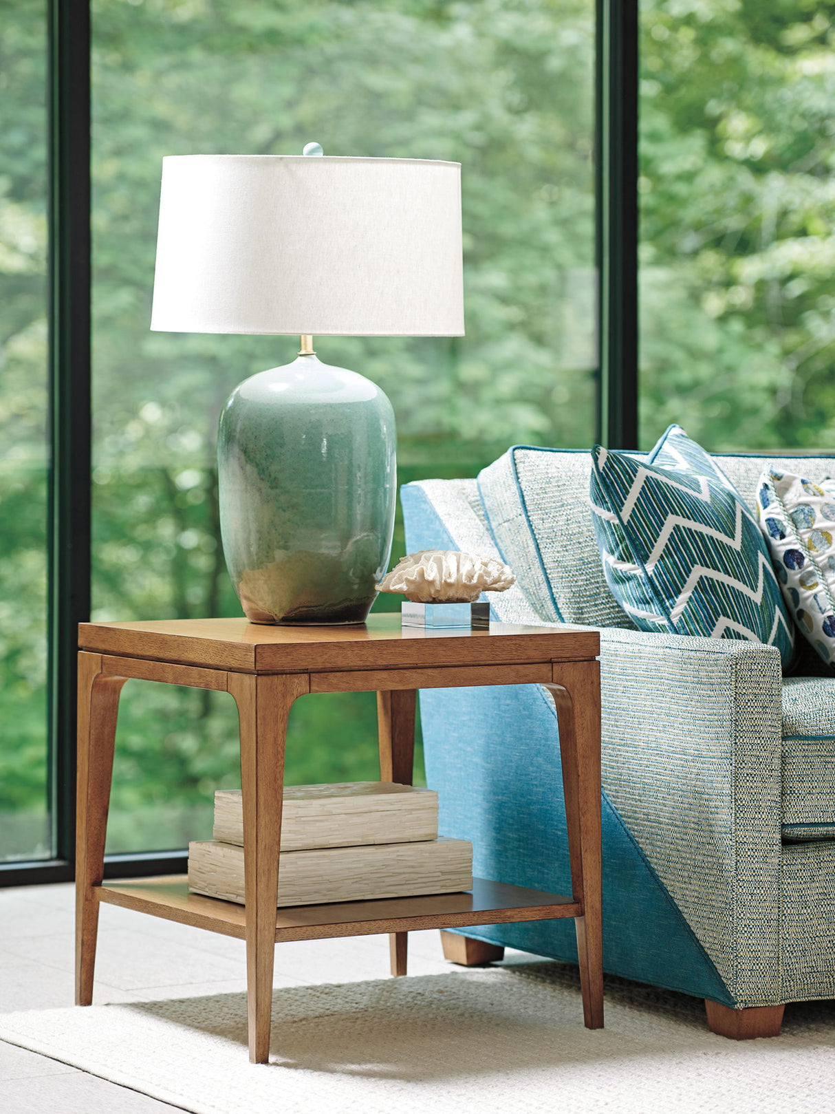 Palm Desert - Kinsley Square Lamp Table - Dark Brown