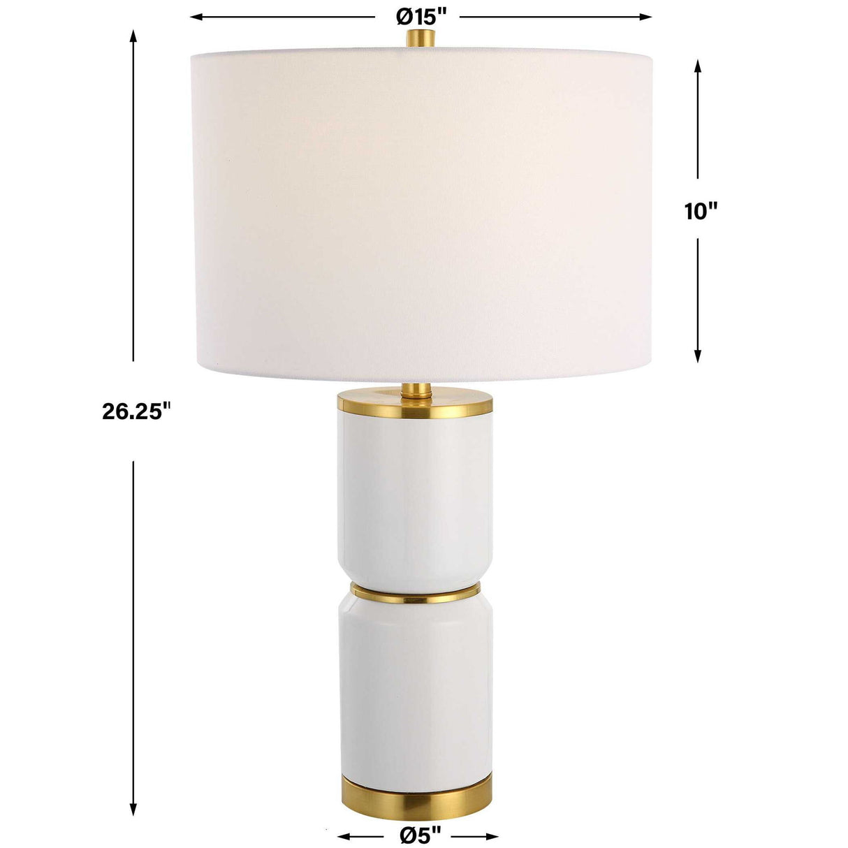 Table Lamp - Gloss White