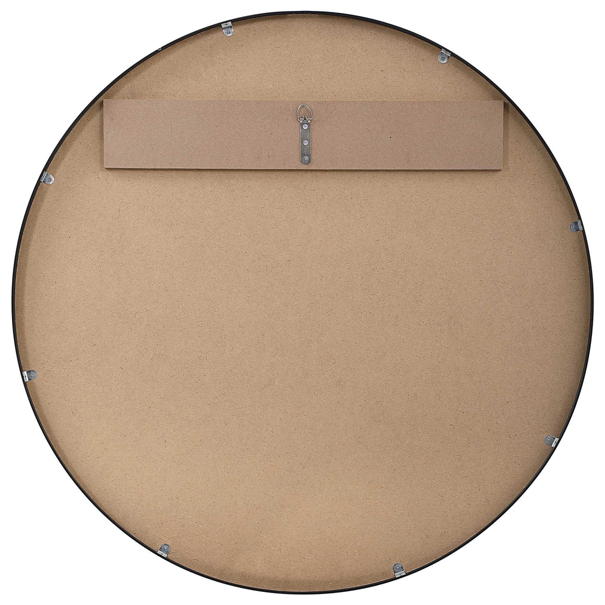 Round Mirror - Satin Black