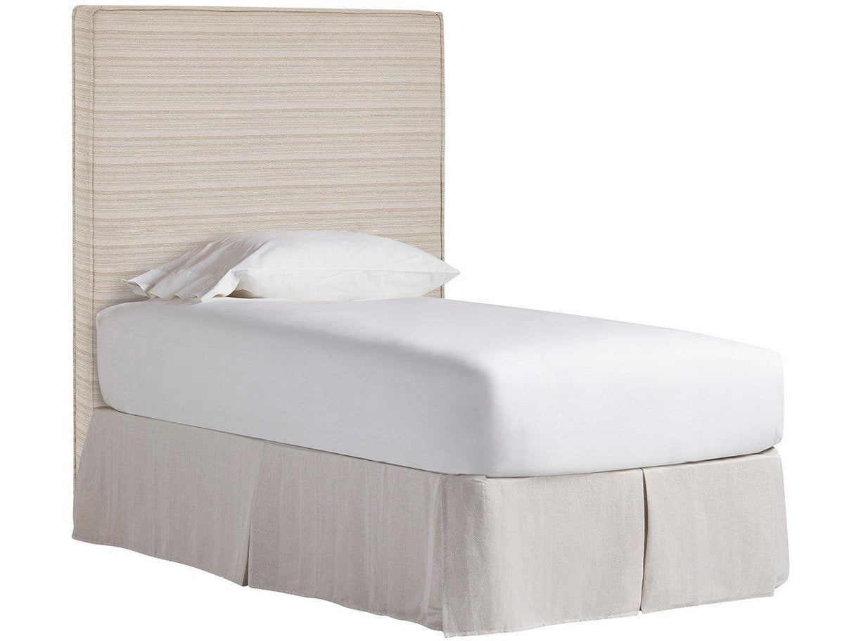 Drift - Upholstered Twin Headboard - Beige / Gray