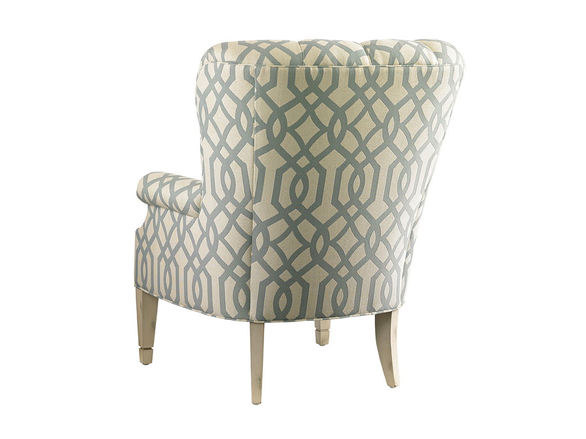Lexington Upholstery - Wilton Wing Chair - Beige / Light Blue