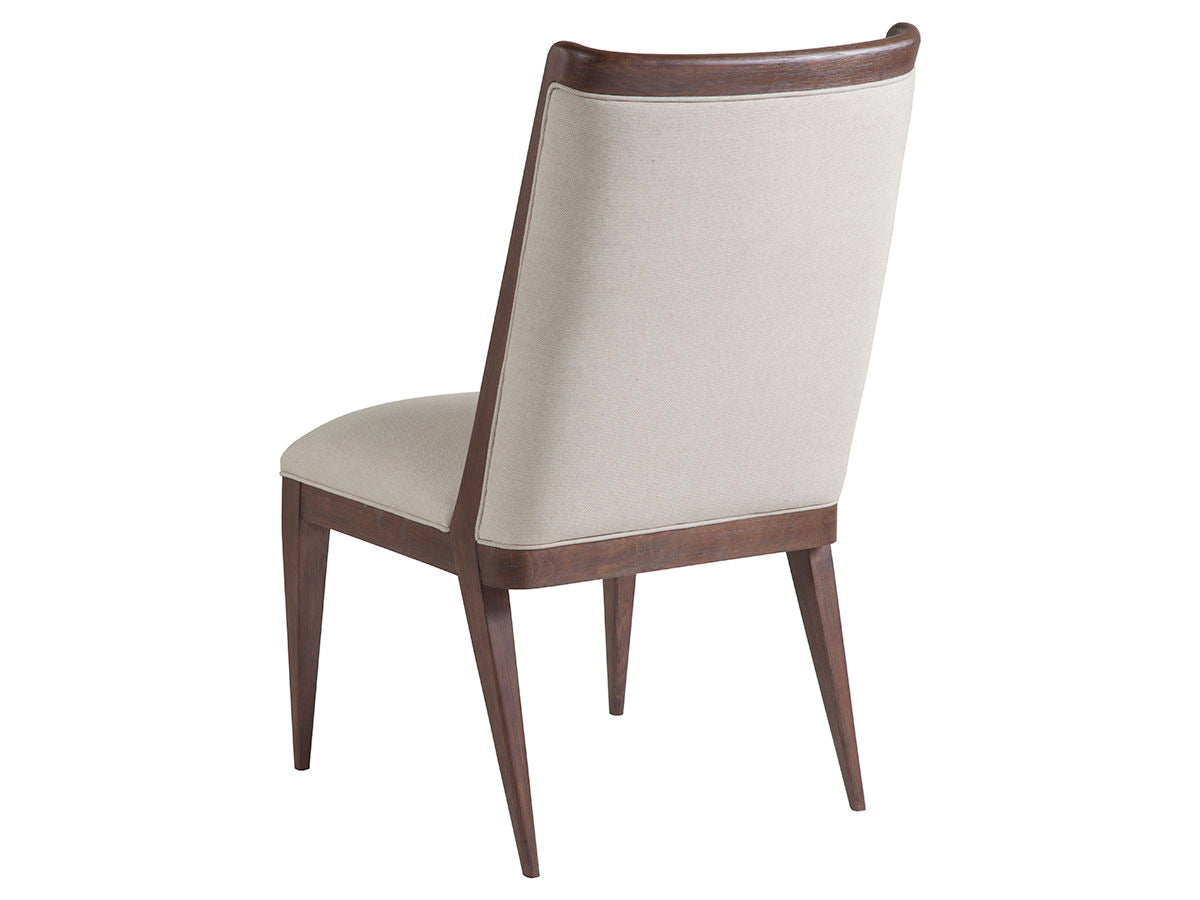 Cohesion Program - Haiku Upholstered Side Chair - Dark Brown / Beige