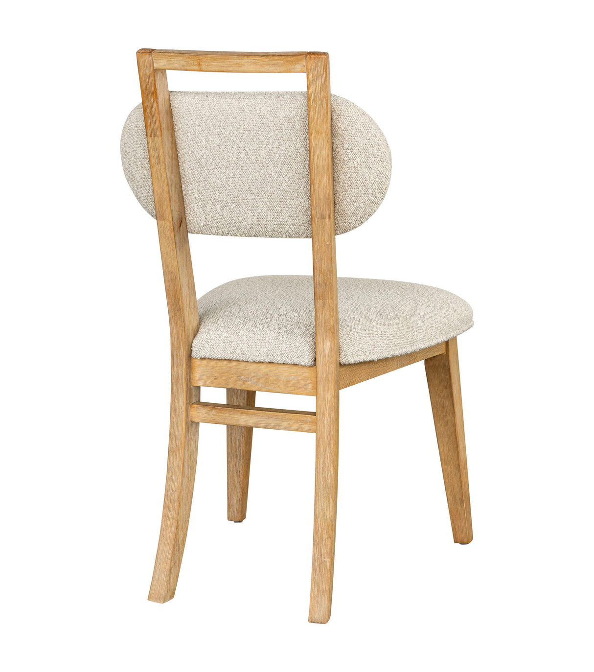 Ryder - Dining Chair - Chestnut Elm / Ant Brass / Tauple Boucle
