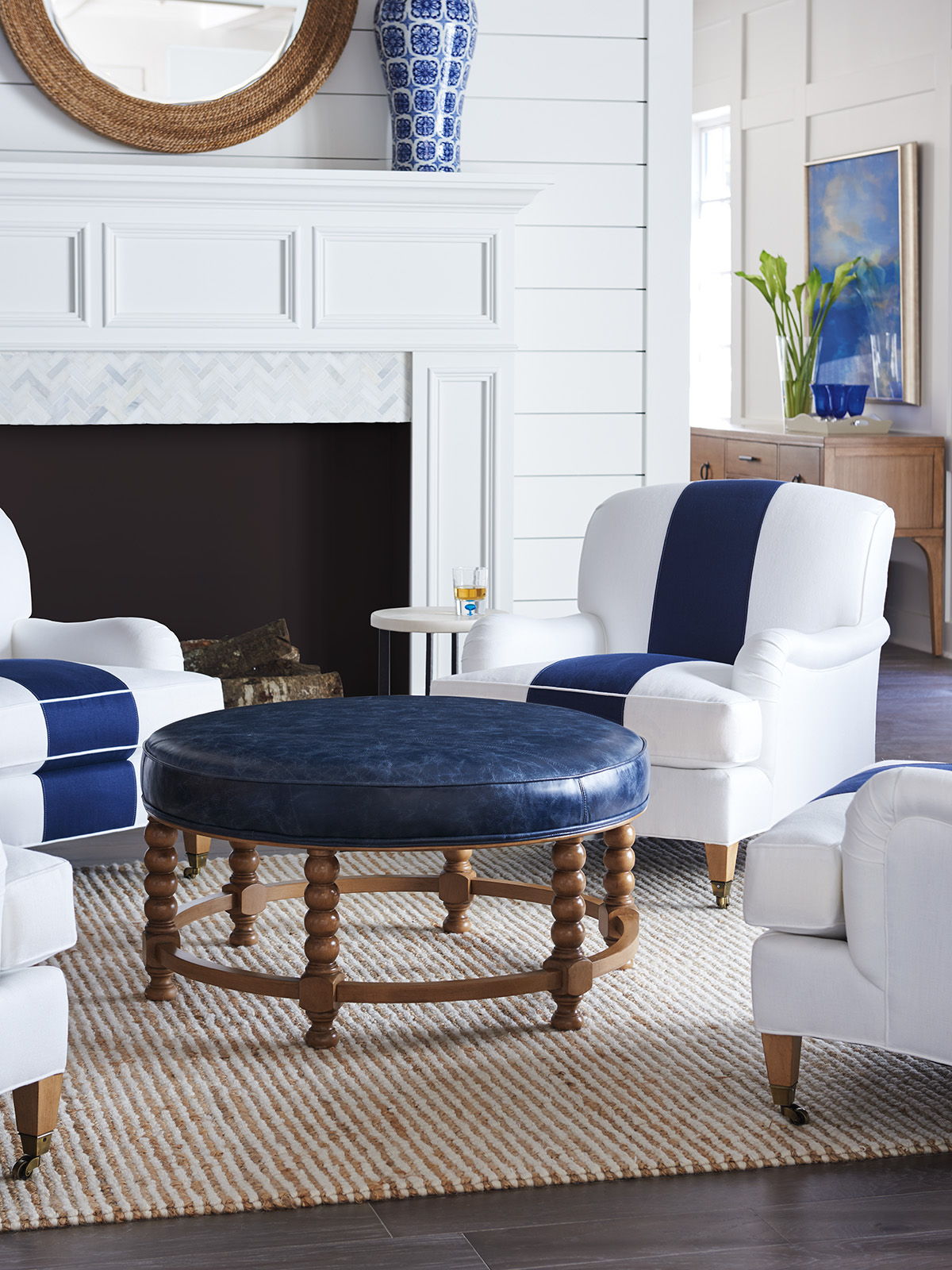 Barclay Butera Upholstery - Naples Cocktail Ottoman