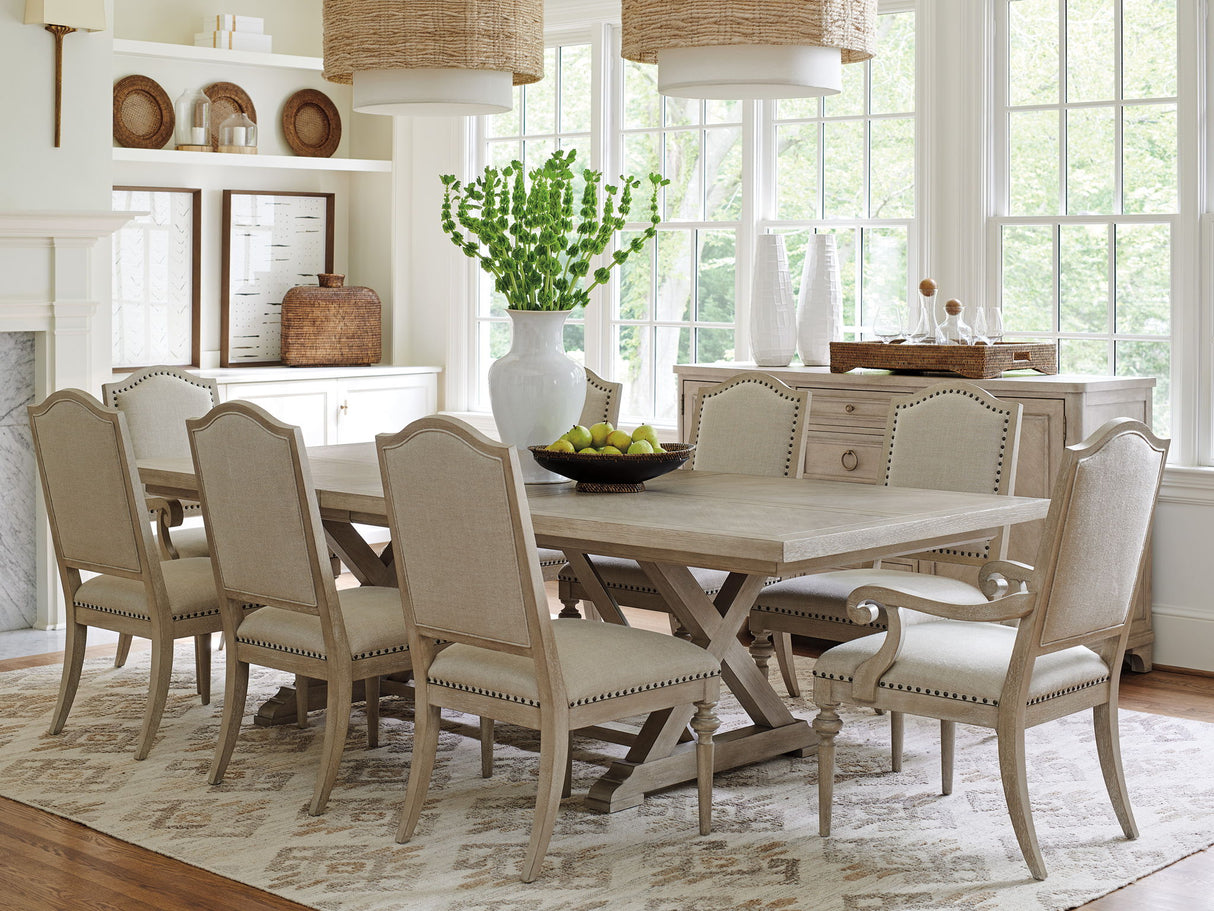 Malibu - Rockpoint Rectangular Dining Table - Beige
