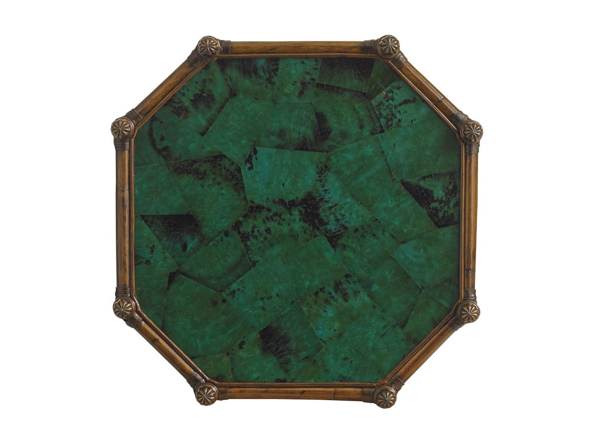 Bali Hai - Flamingo Octagonal End Table - Dark Brown