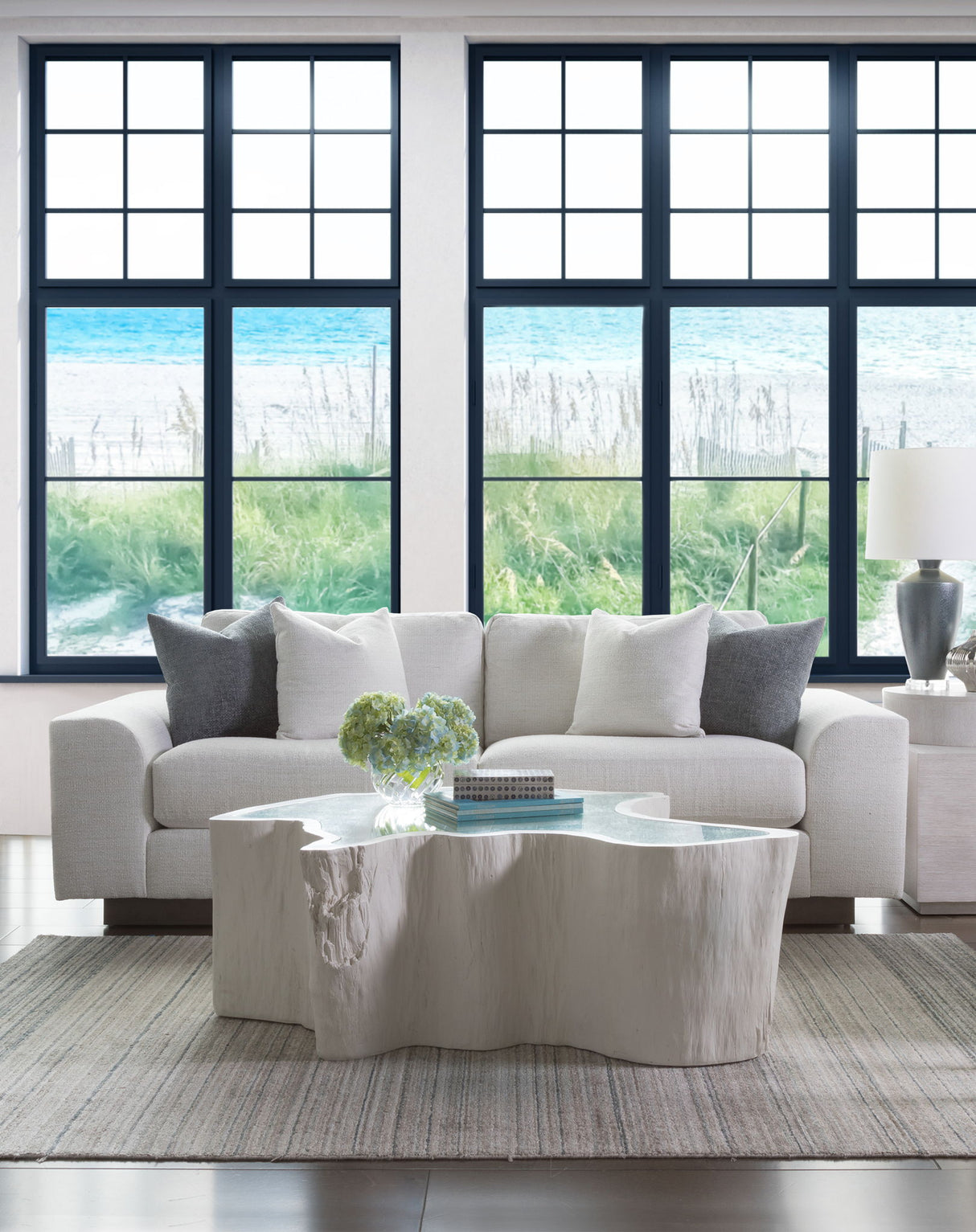 Signature Designs - Capitola Asymmetrical Cocktail Table - White