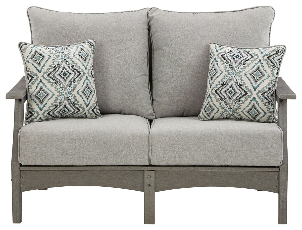 Visola - Loveseat w/Cushion - Gray