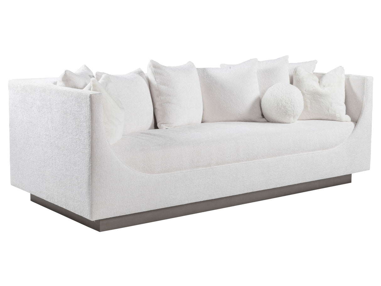 Artistica Upholstery - Claudette Bench Seat Fabric Sofa - White