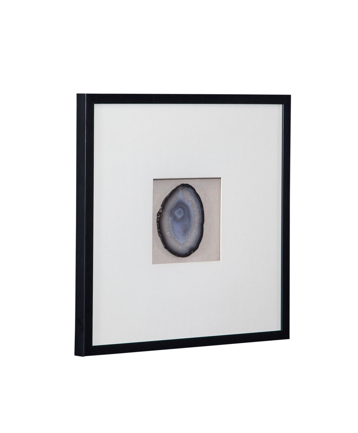 Crystal Geode II Wall Art - Blue / White