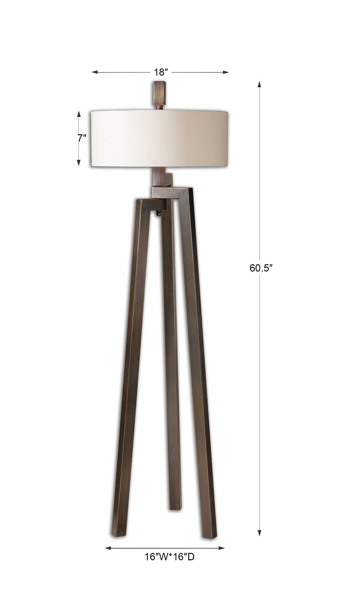 Mondovi - Modern Floor Lamp - Brown, Dark