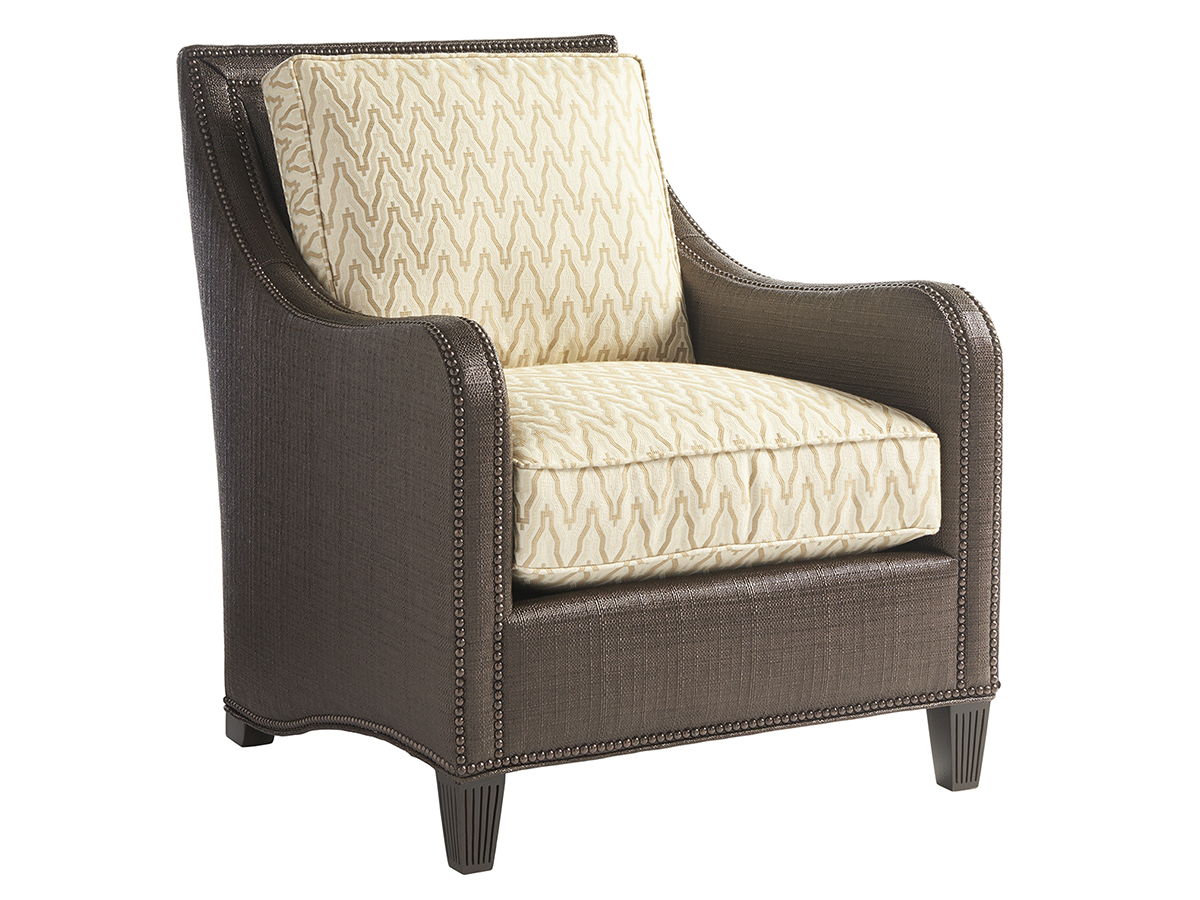 Royal Kahala - Koko Chair - Dark Red / Light Brown