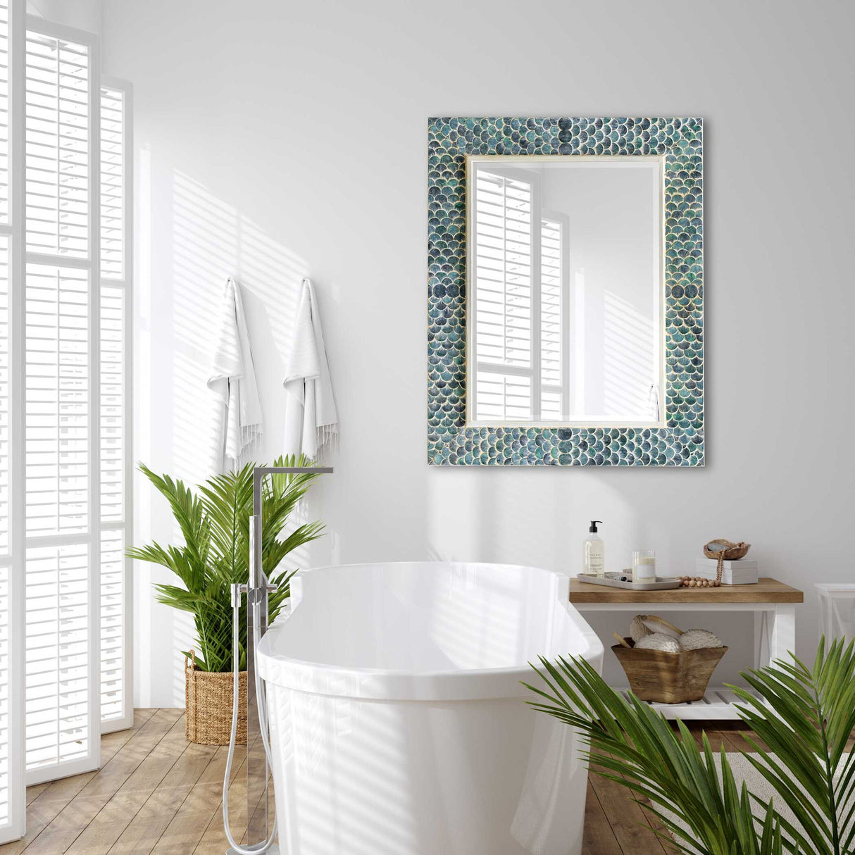 Makaria - Coastal Mirror - Blue