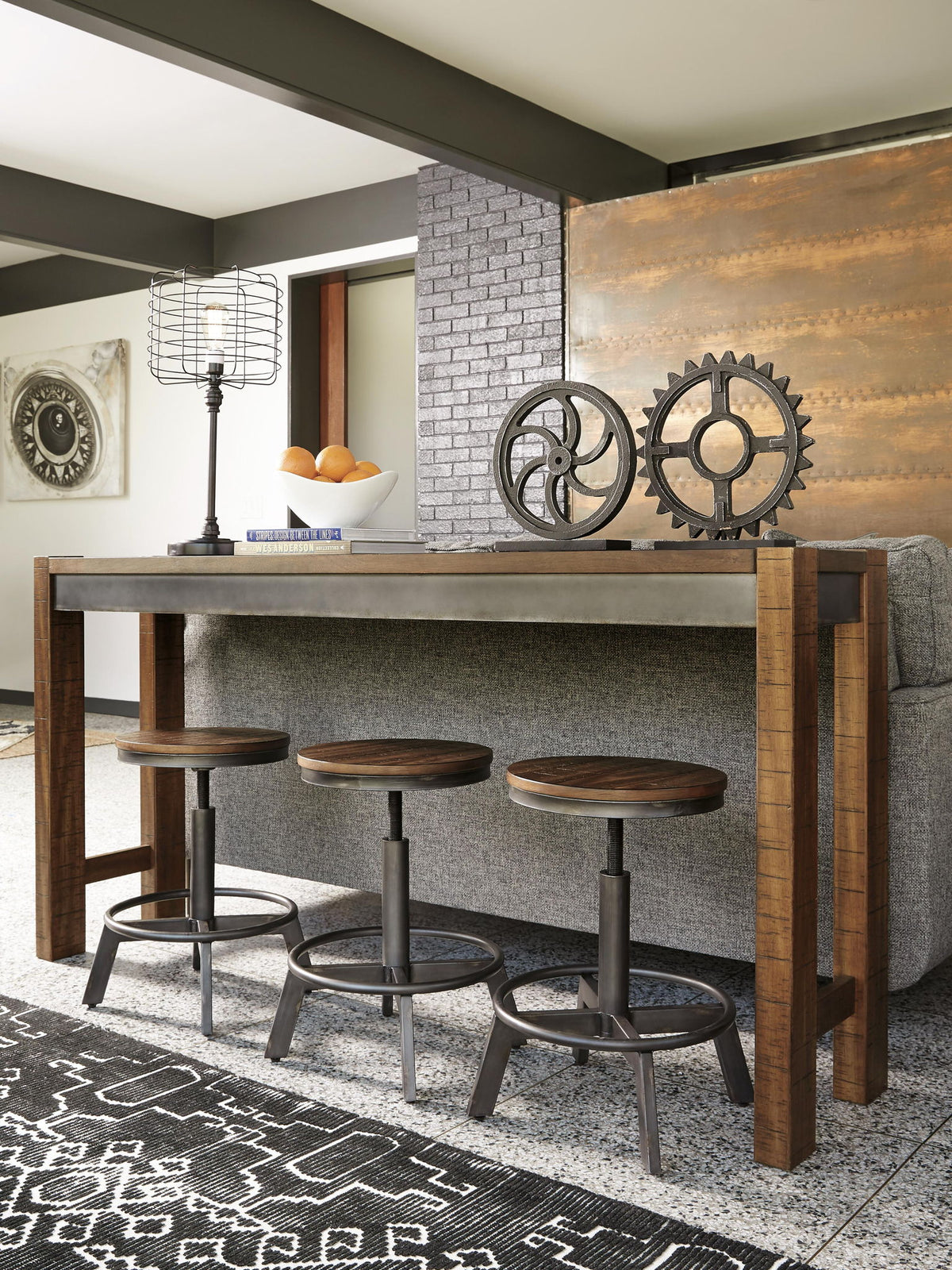 Torjin - Swivel Stool (Set of 2) - Dark Brown