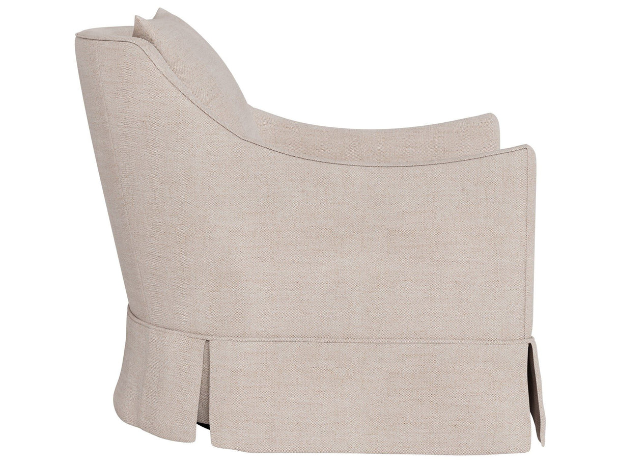 Portia - Skirted Swivel Chair, Special Order - Beige
