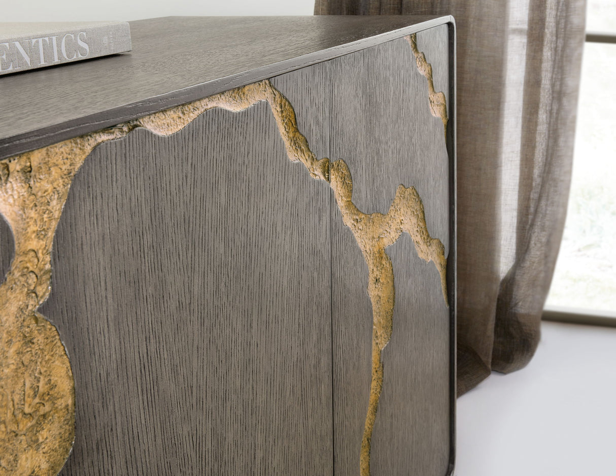 Melange - Fissured Entertainment Credenza - Dark Gray