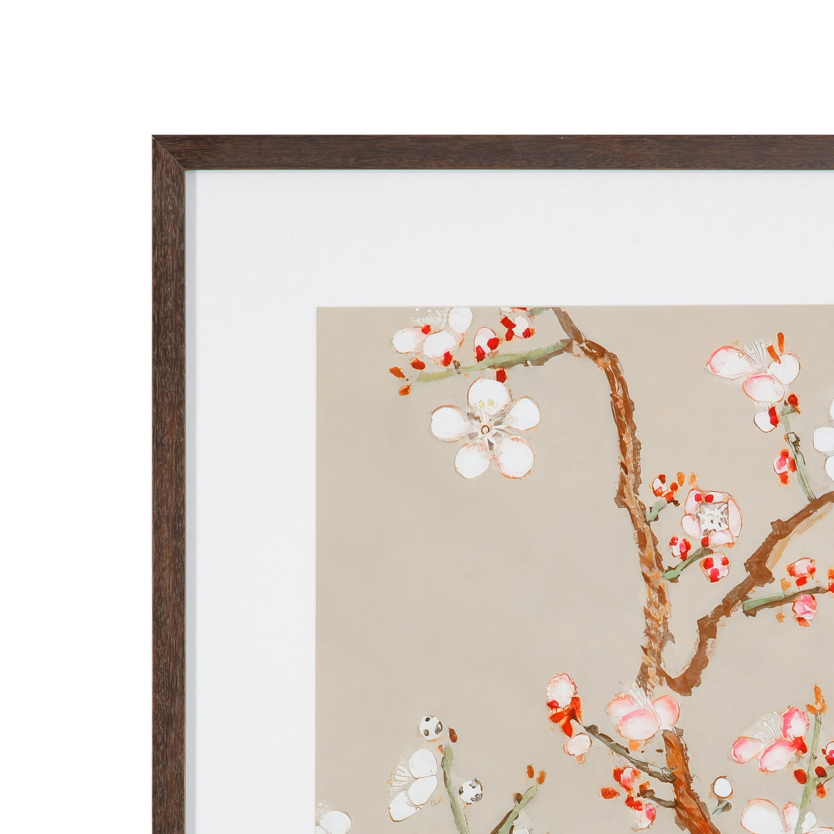 Pear Tree II Framed Print - Cream