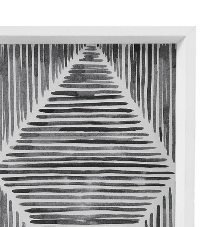 Vibrato III Framed Print - Gray