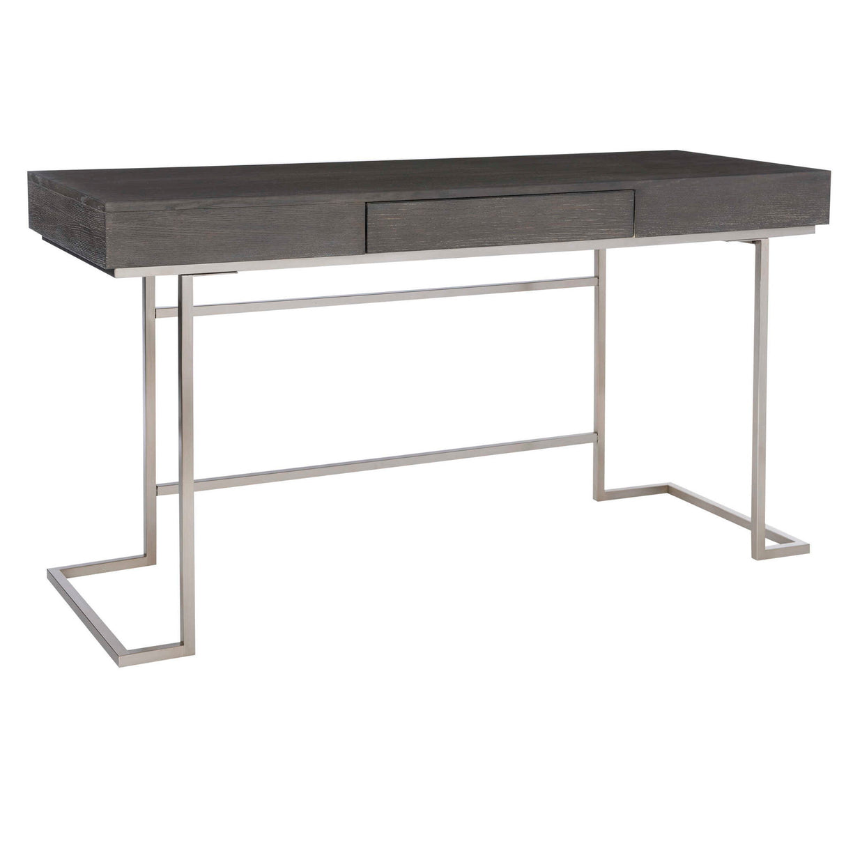 Claude - Modern Oak Desk - Gray, Dark