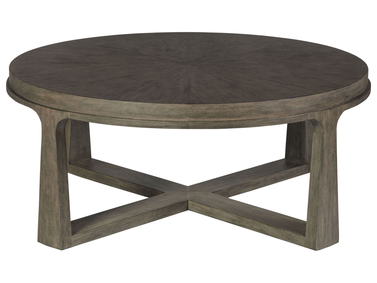 Cohesion Program - Rousseau Round Cocktail Table - Dark Brown