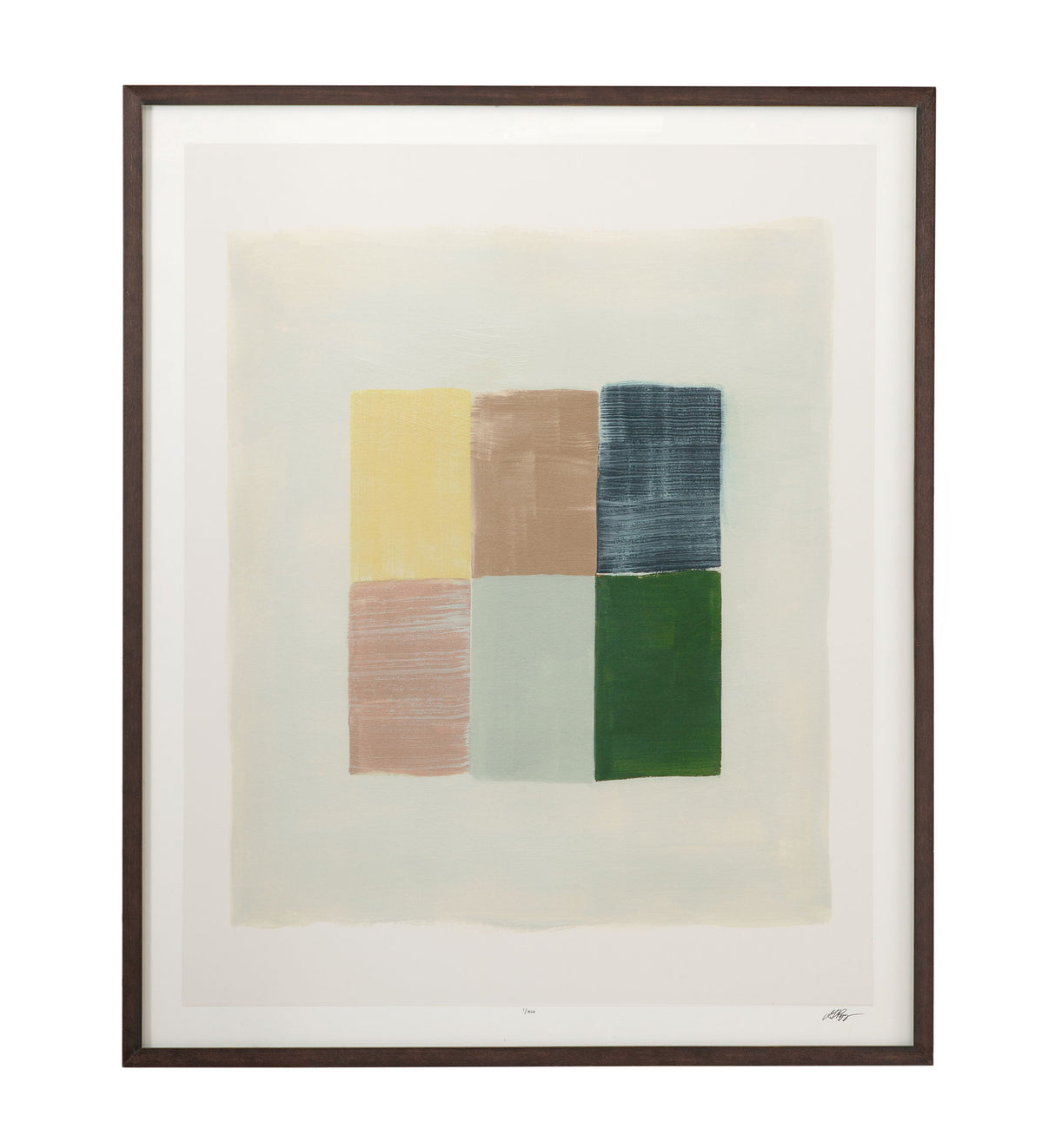 Sunny Patchwork II Framed Print - Gray