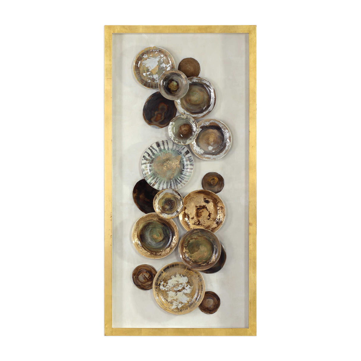 Myla - Antique Plate Shadow Box - Brown, Dark