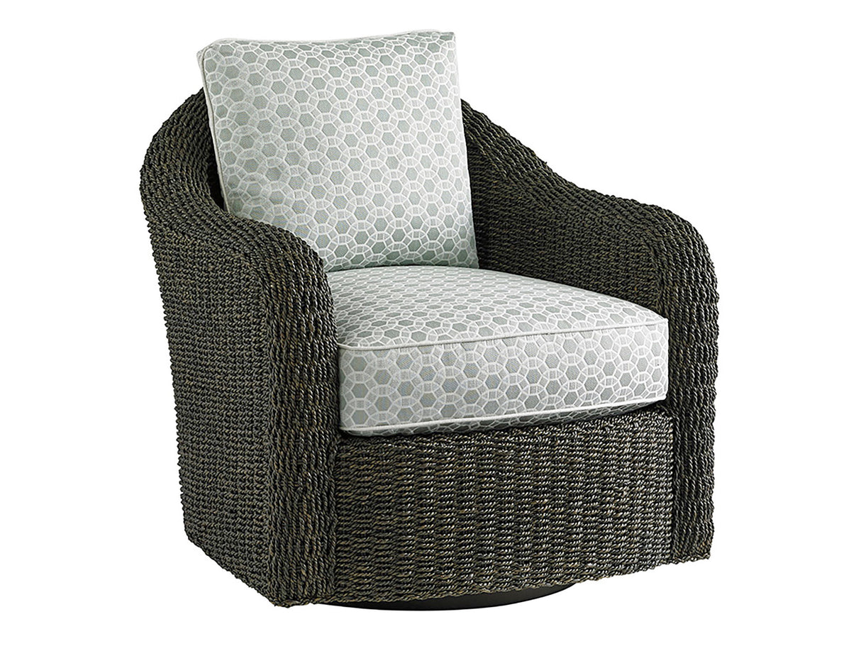 Oyster Bay - Seabury Swivel Chair - Dark Gray / Gray