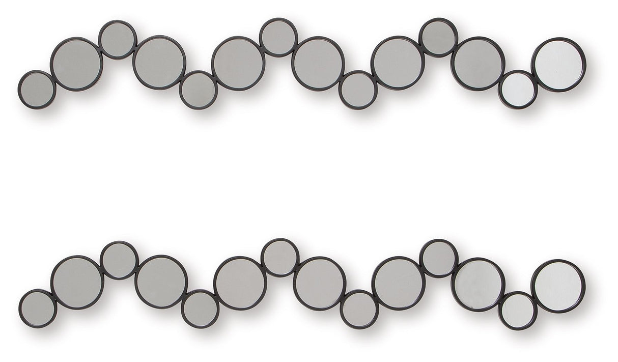 Vinler - Accent Mirror Set (Set of 2) - Black