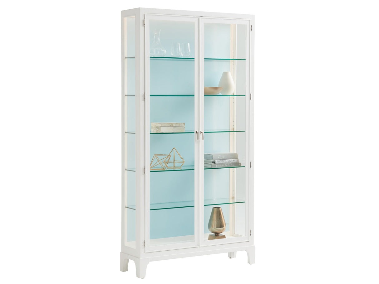 Avondale - Lakeshore Curio Sky Blue Back Panel - White
