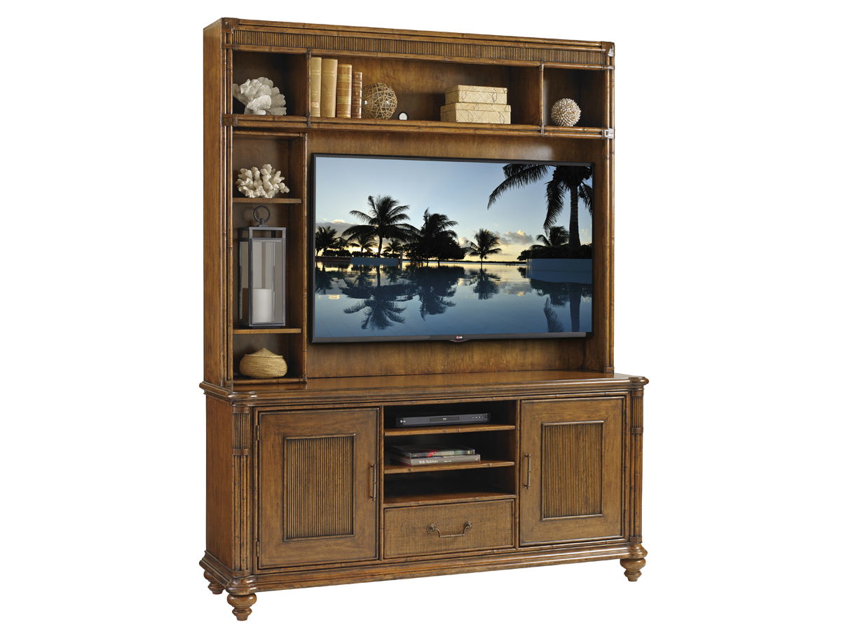 Bali Hai - Pelican Cay Media Console - Dark Brown