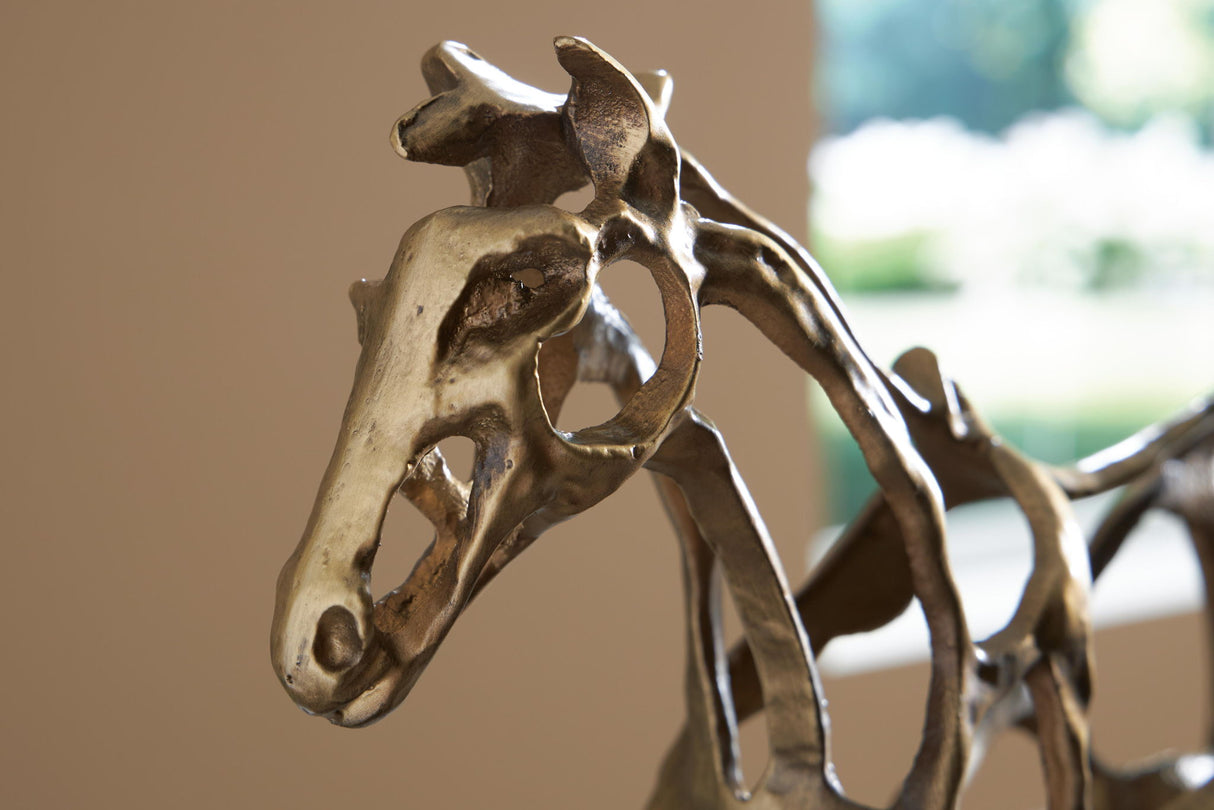 Grainville - Sculpture - Antique Gold Finish
