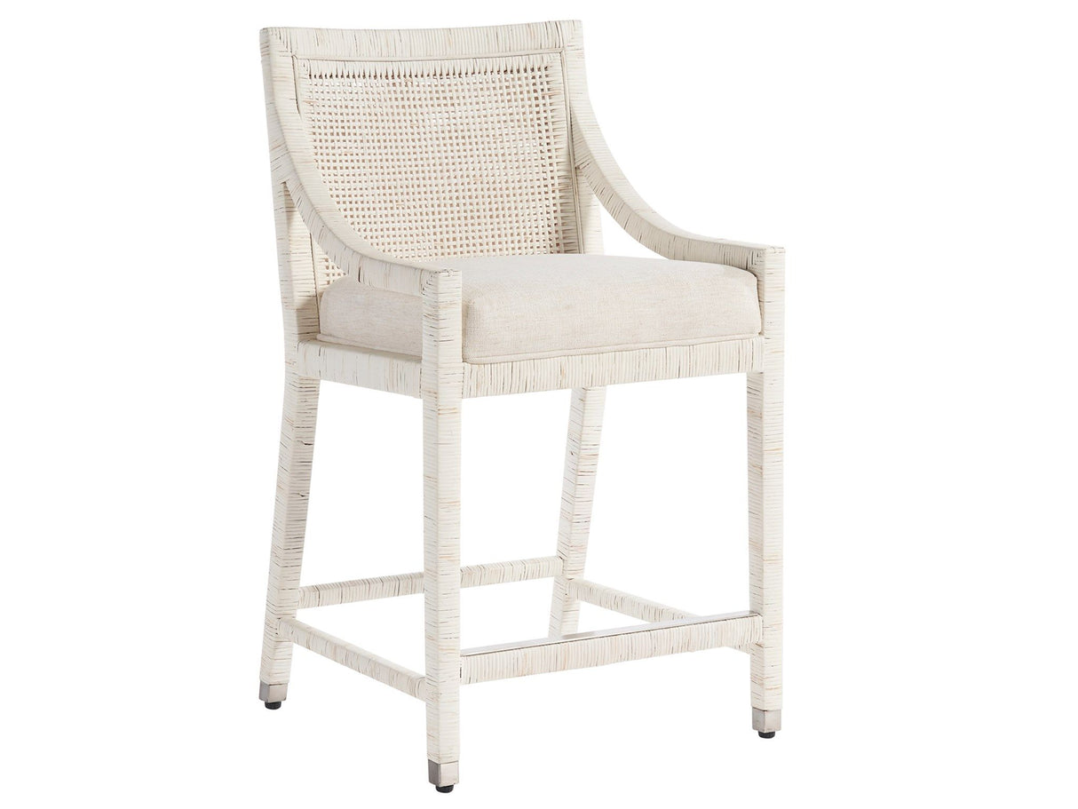 Weekender Coastal Living Home / Longboat - Counter Chair - Pearl Silver