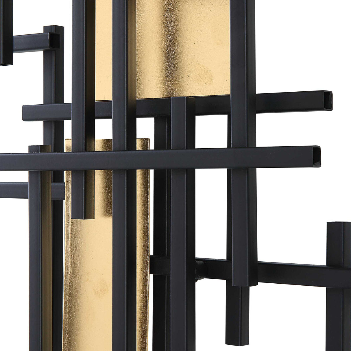 Reflection - Metal Grid Wall Decor, Set Of 2 - Black