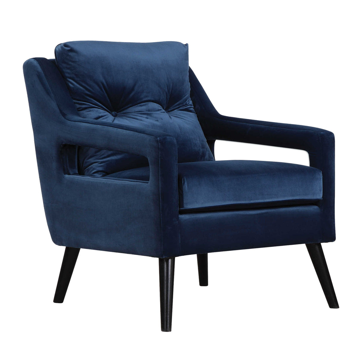 O'brien - Velvet Armchair - Blue