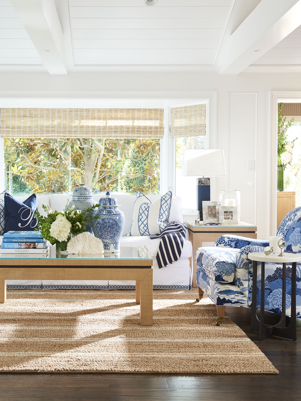 Barclay Butera Upholstery - Sydney Chair With Brass Caster