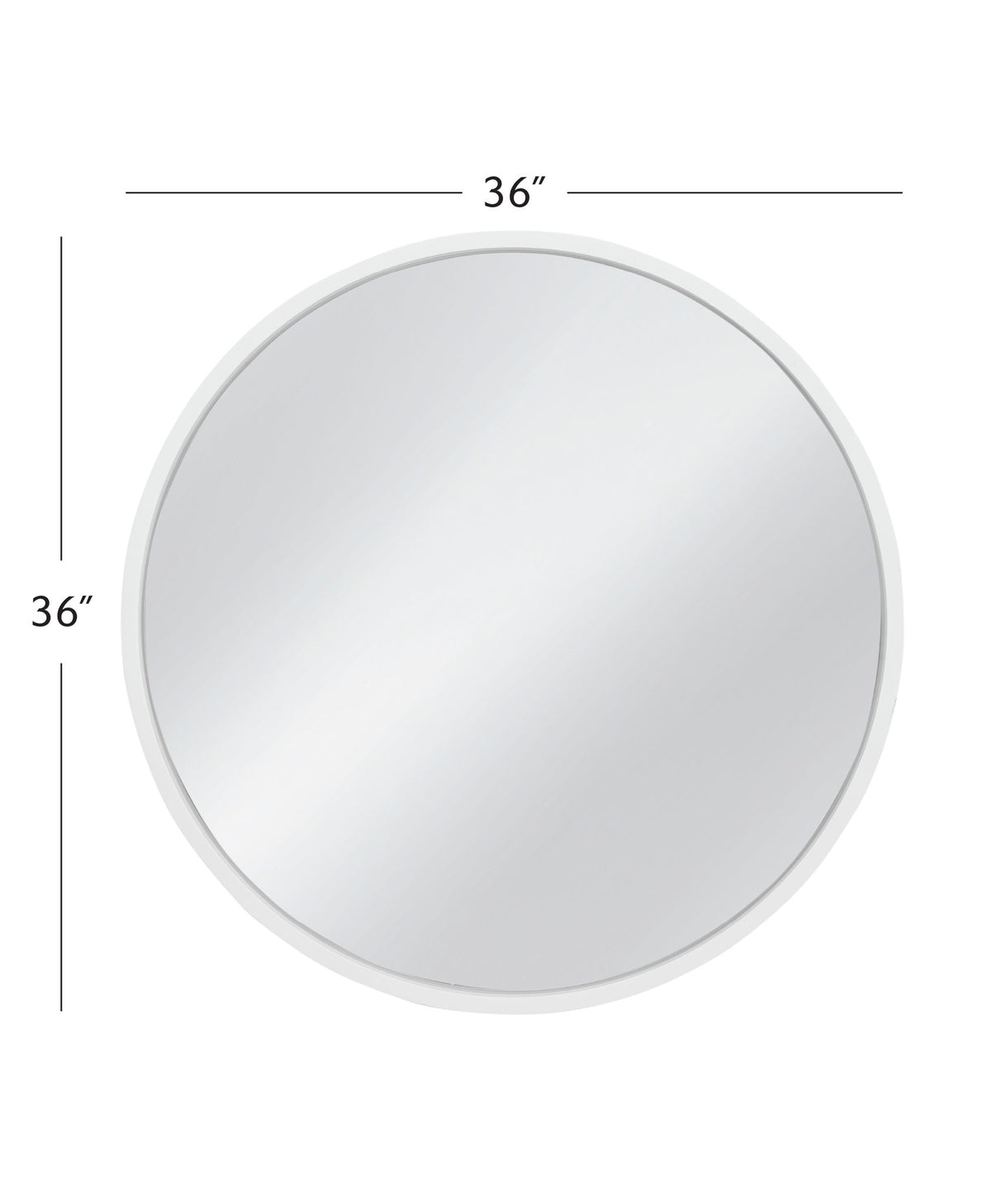 Cyprus - Wall Mirror - Glossy White