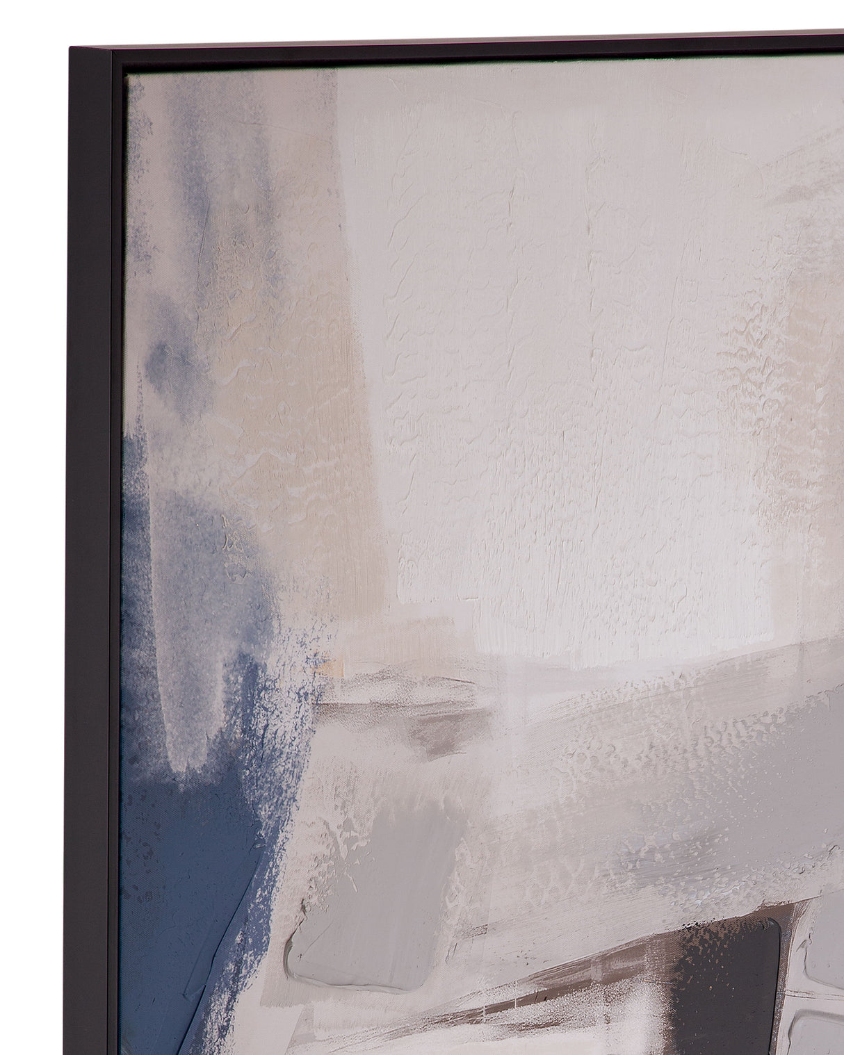 Denisa II Framed Canvas - Beige / Blue