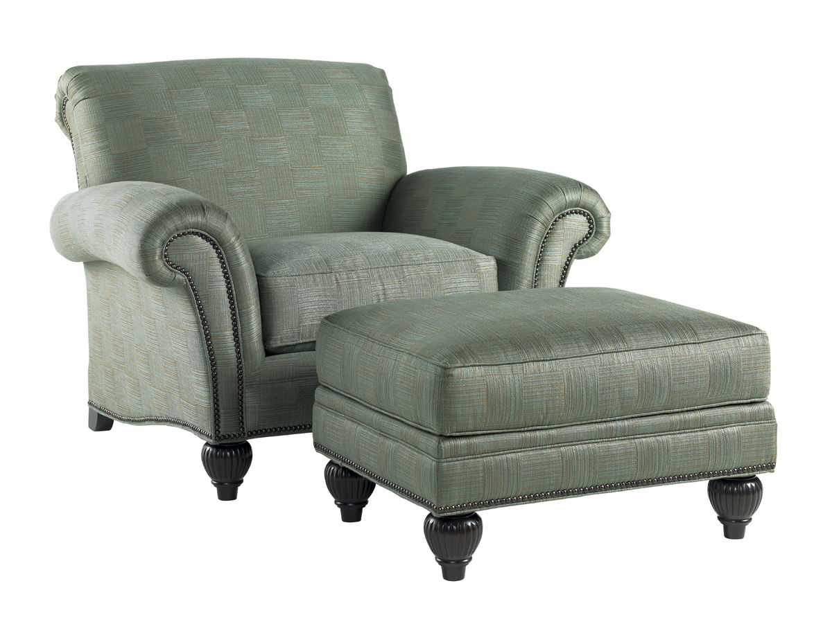 Royal Kahala - Edgewater Ottoman - Light Blue