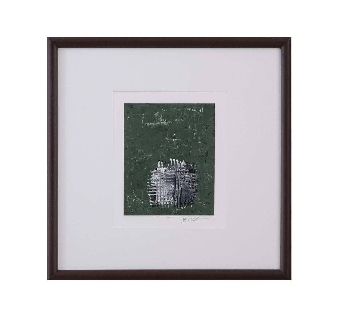 Dual Dichotomy III Framed Print - Gray / White