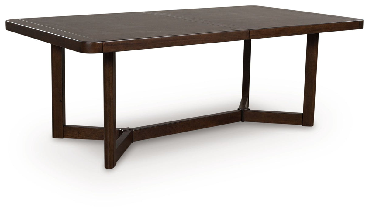 Dilenno - Rectangular Dining Room Extension Table - Dark Brown