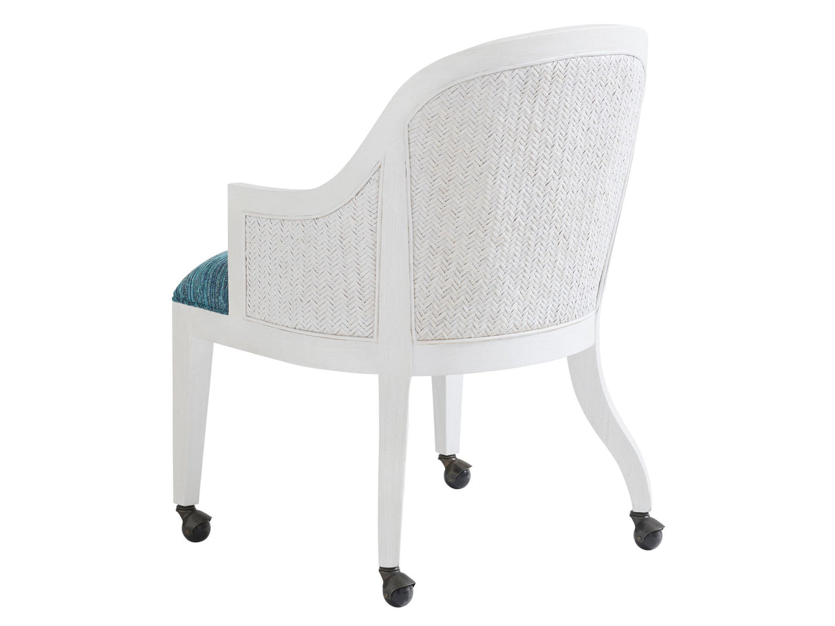 Ocean Breeze - Bayview Arm Chair With Casters - Blue