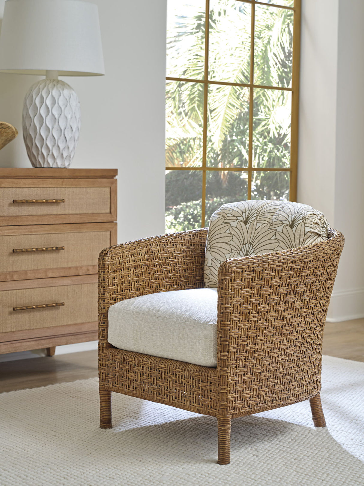 Key Biscayne - Gables Estate Chair - Light Brown / Green