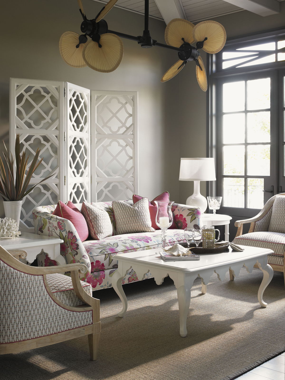 Ivory Key - Swan Island Sofa - White