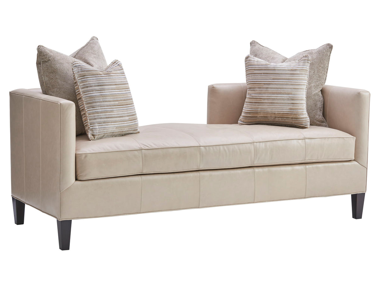 Lexington Leather - Sebastian Leather Settee - Beige
