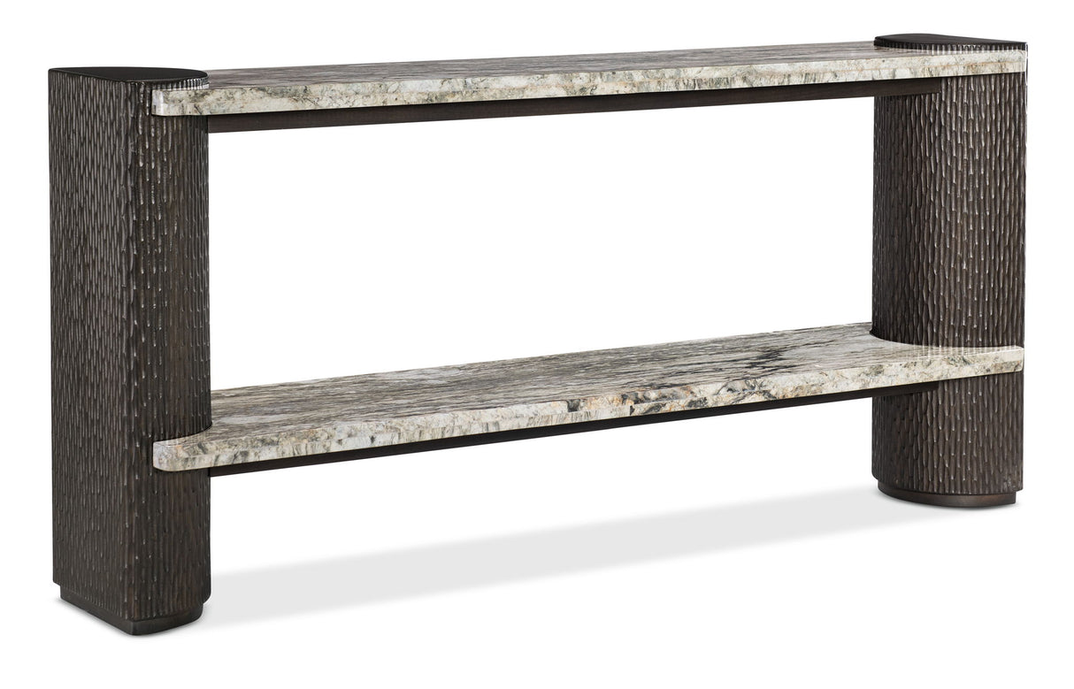 Commerce And Market - Slab-Tastic Console Table - Dark Wood