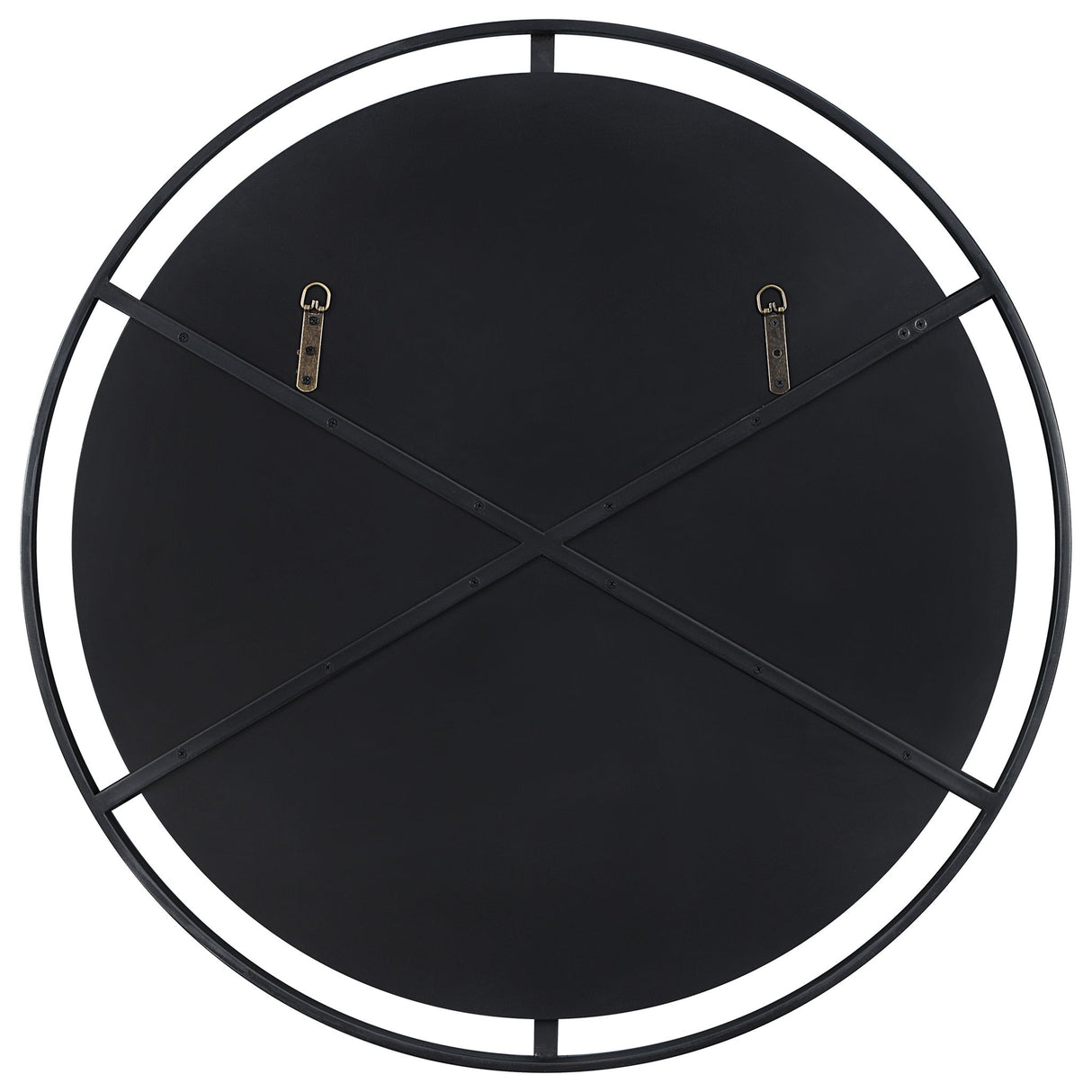 Cashel - Round Iron Mirror - Black