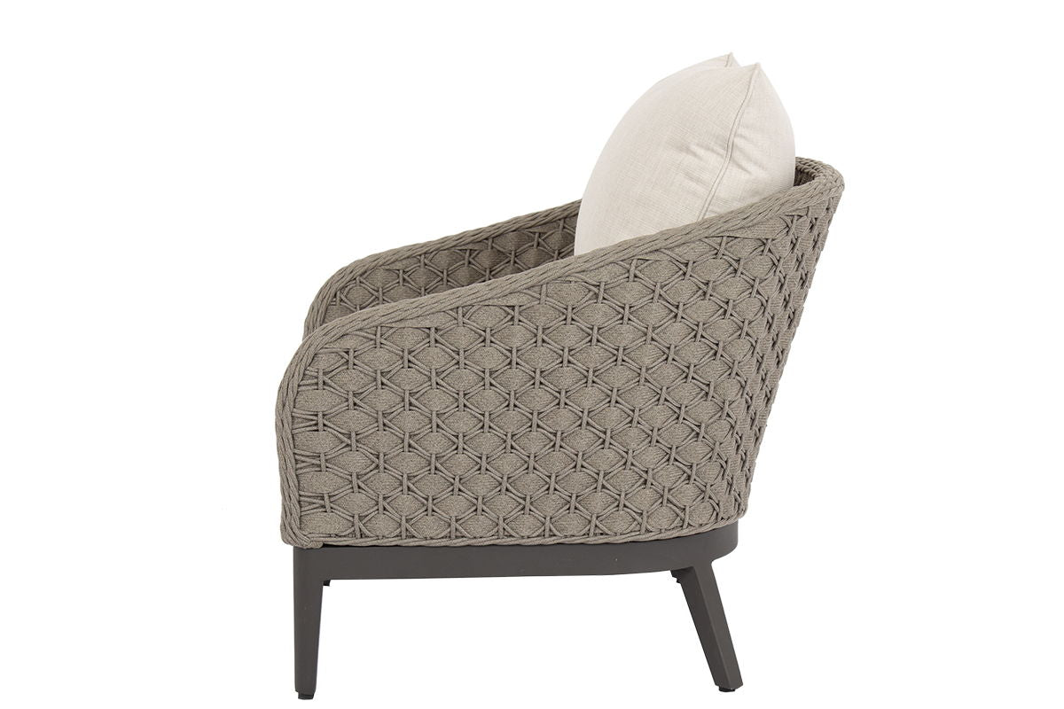 Marbella - Club Chair, With Self Welt - Echo Ash / Gray